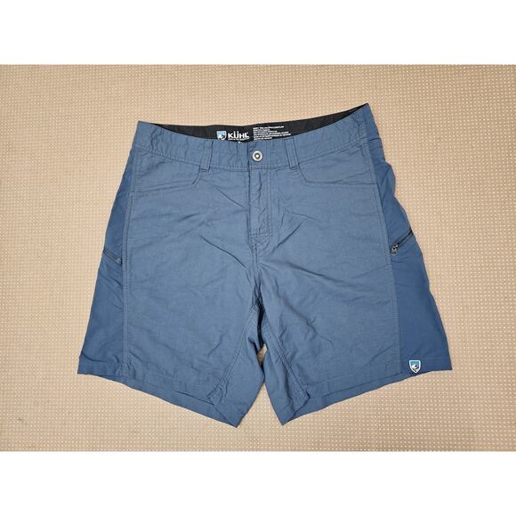 Kuhl Shorts Mens 34 Blue Nylon Stretch Hiking Outdoor Lightweight Renegade 5048 - Picture 4 of 9
